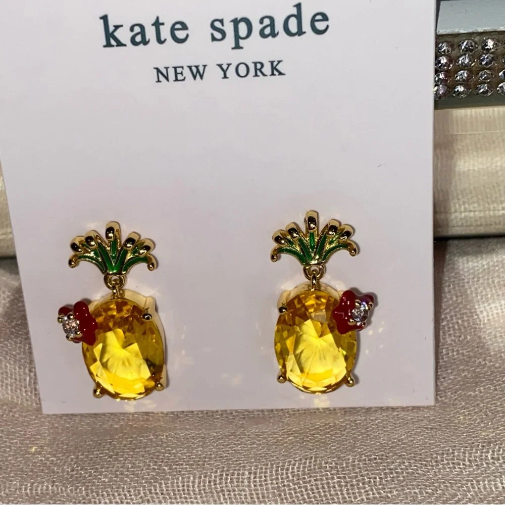 Kate Spade NEW Pineapple Earrings - Picture 5 of 10